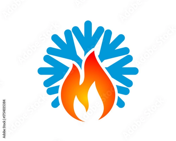 Obraz HVAC hot and cold