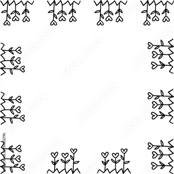 Fototapeta Digital paper, heart paper, seamless paper, seamless pattern, pattern, boho, boho pattern, paper	