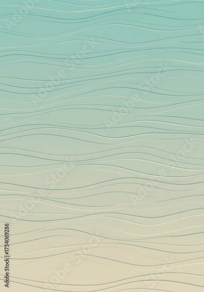 Fototapeta Aquamarine to Pearl White Abstract Ripple Wallpaper
