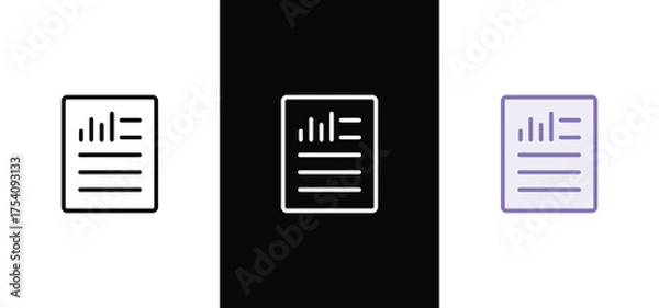 Fototapeta Accounting icons. outline thin line icons such as ledger, profit, accounting, accounting. Report vector icon