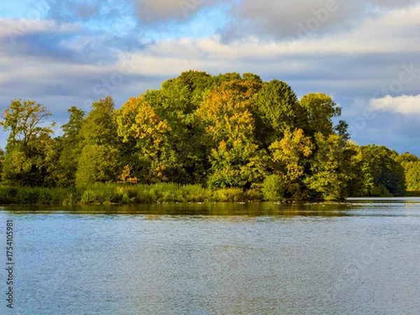 Obraz Insel mit Herbststimmung