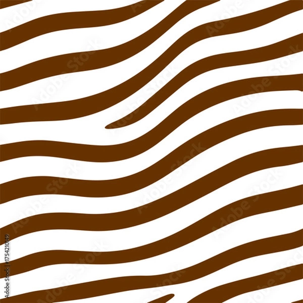 Fototapeta Seamless zebra wave pattern