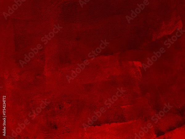 Obraz ホラーテクスチャ 赤いキャンバス 背景素材 油絵の具 
