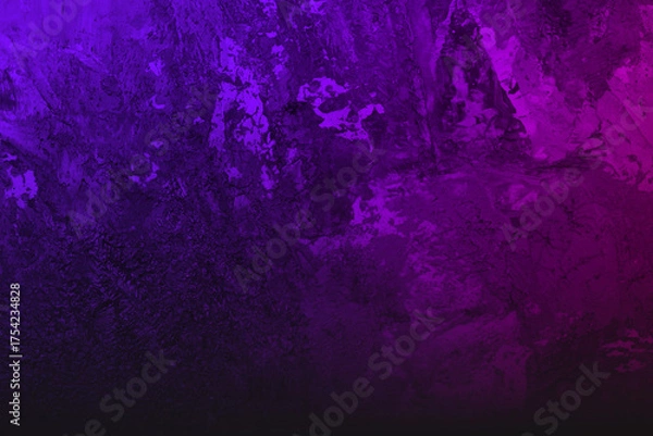 Obraz ホラーテクスチャ 紫色の絵の具跡 背景素材 油絵の具 