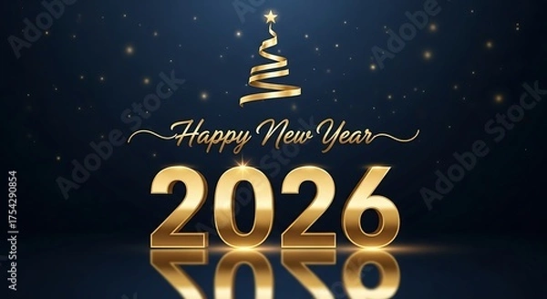Fototapeta happy new year 2026