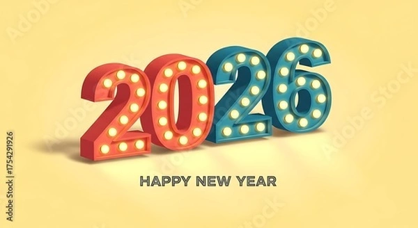 Fototapeta happy new year 2026