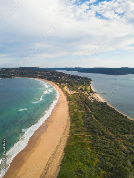 Fototapeta A view of Palm Beach from Barrenjoey Head.
