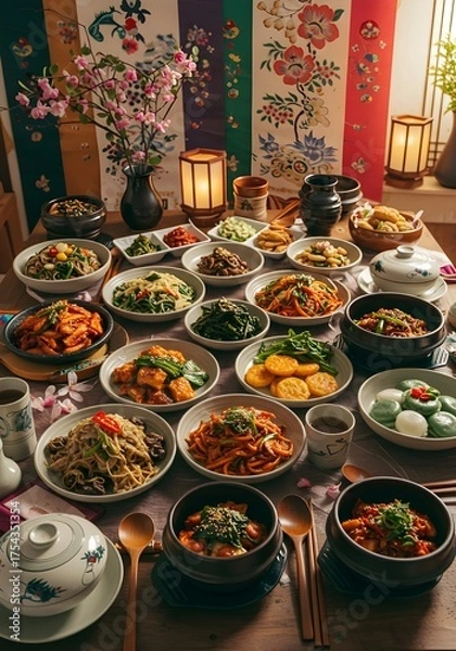 Obraz Korean Holiday Table-02