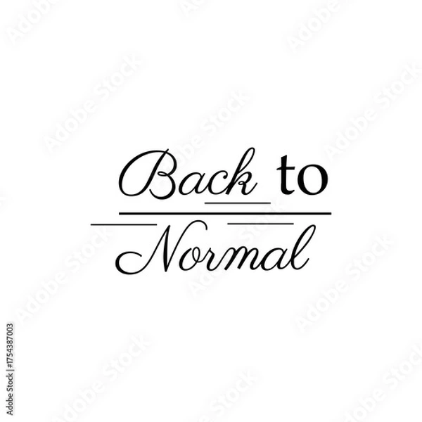 Obraz quote back to the beginning black vector writing design