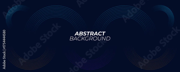 Obraz Circle line pattern. Glowing swirl circular lines. Futuristic abstract background for creative graphic design