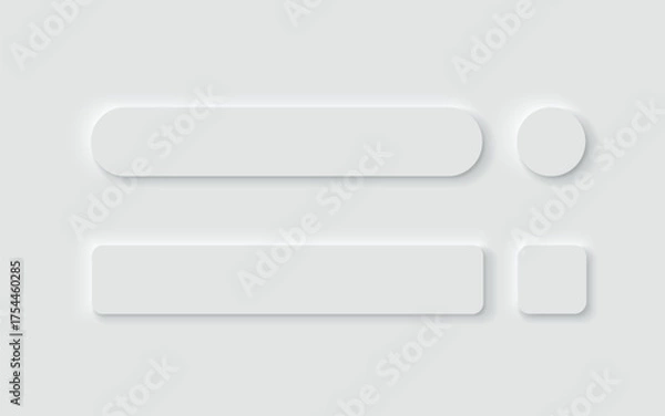 Obraz Vector icon illustration. Search bar ux element interface design tool. Isolated on transparent background.