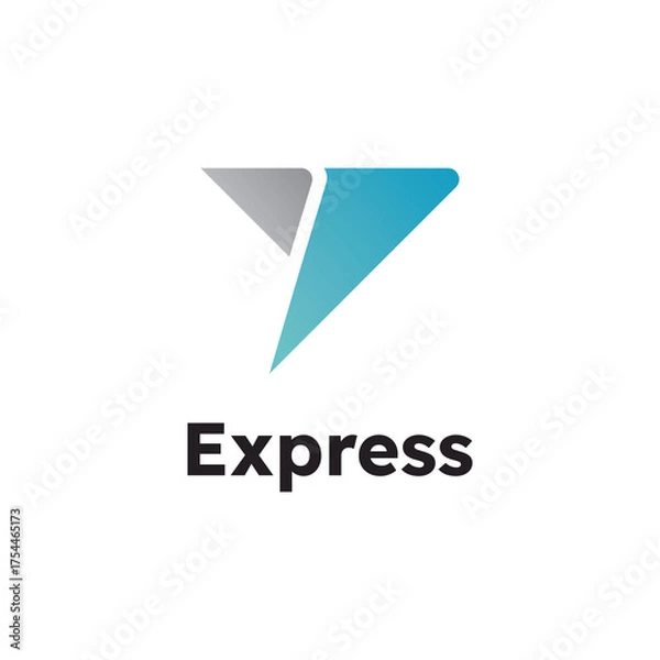 Obraz Fast Delivery Express Logo Vector Illustration