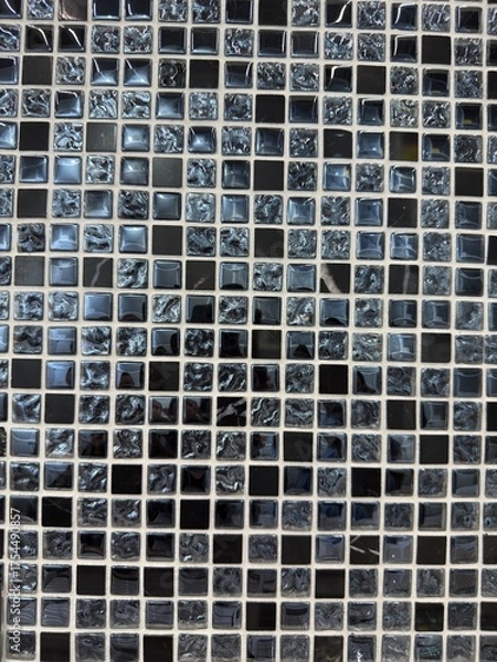 Obraz blue mosaic tiles