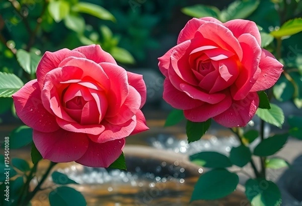 Obraz red rose in the garden