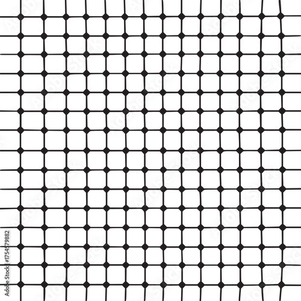 Fototapeta Vector art of seamless pattern of rounded squares on a light background