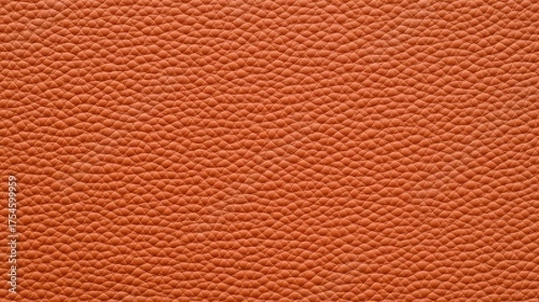 Obraz High-Quality Close-Up Texture of Smooth Orange Leather Background for Design and Artistic Projects Use