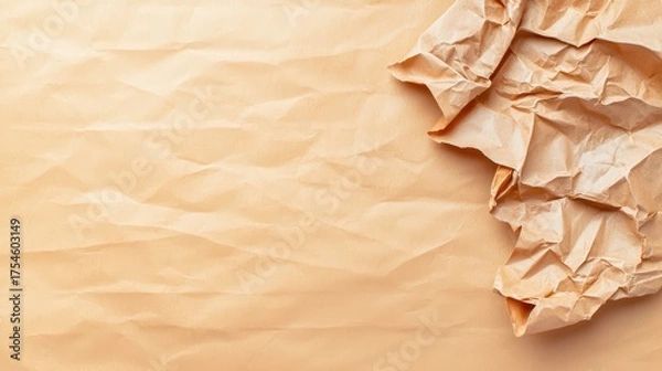 Obraz Crumpled and Smooth Paper Textures for Background Use in Creative Design Projects and Art Applications