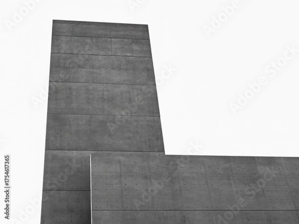 Fototapeta Architecture Details Concrete wall Cement Structure building Geometric Art background