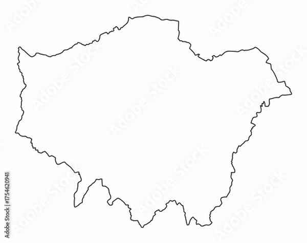 Obraz London outline map