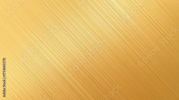Obraz Golden metallic texture with diagonal lines creating sleek and elegant pattern. shiny surface reflects light beautifully