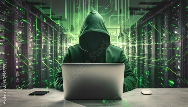 Fototapeta Our Hacker Background Image isn't just a decoration; it's a bold statement. it's perfect for cybersecurity professionals and enthusiasts alike. Unlock the potential of your digital space.