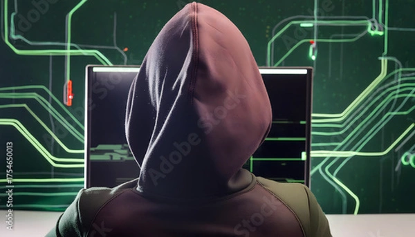 Fototapeta Our Hacker Background Image isn't just a decoration; it's a bold statement. it's perfect for cybersecurity professionals and enthusiasts alike. Unlock the potential of your digital space.