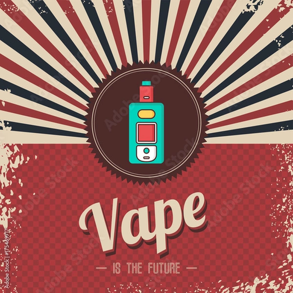 Obraz retro vaporizer electric cigarette vapor mod - vape life