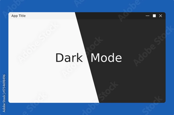 Fototapeta Sleek Dark Mode Interface Design for Modern App and Website Development