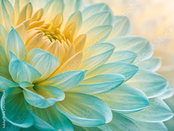 Obraz Soft abstract nature macro showing curved petal 