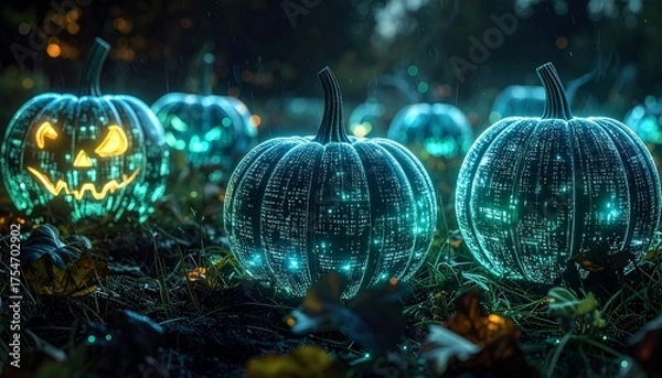 Obraz "Tech-Infused Halloween Night"