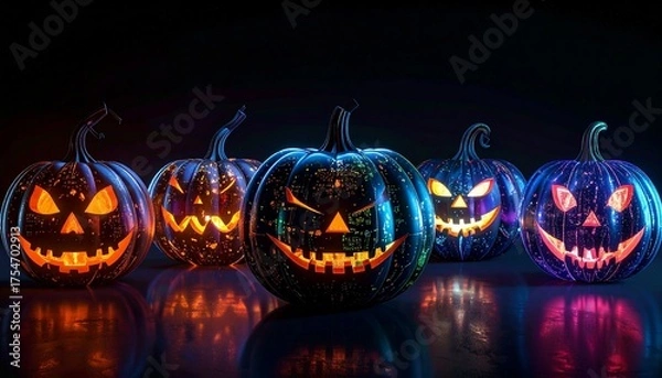 Obraz "Futuristic Pumpkin Patch"