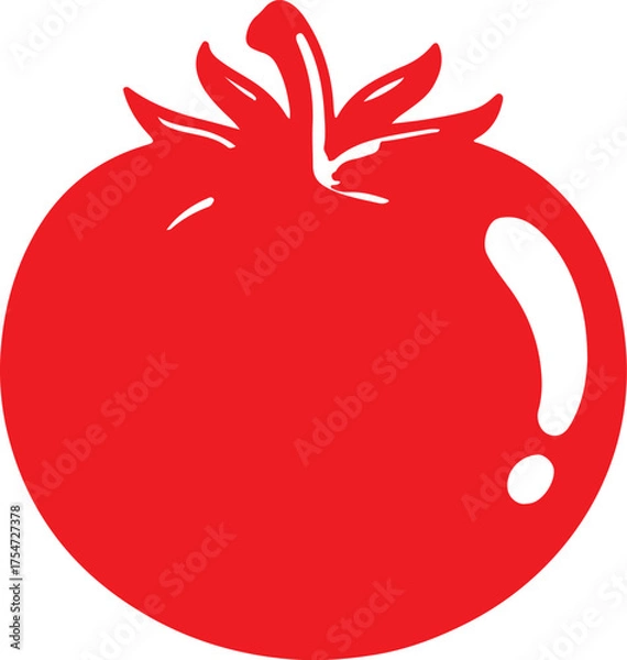 Fototapeta tomato icon and vector design.