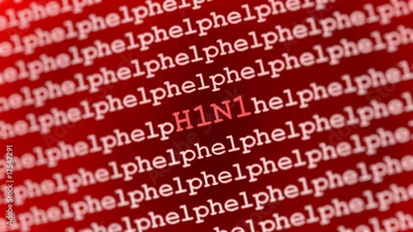 Fototapeta H1N1 - Virus