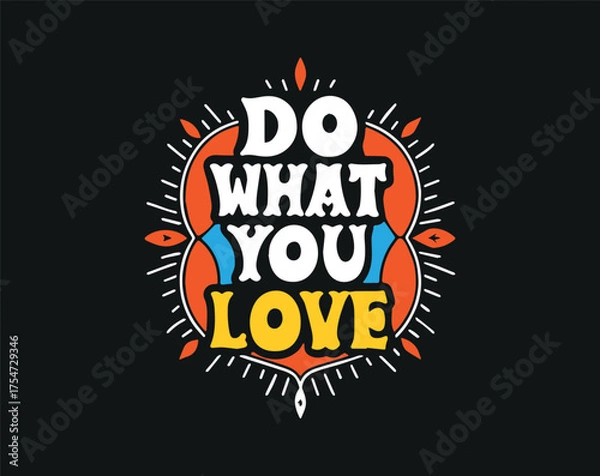 Obraz Typographic t-shirt design with some variants of motivational quotes