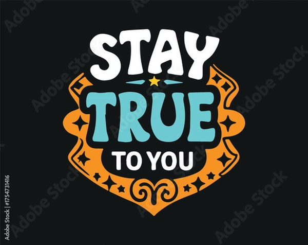 Obraz Typographic t-shirt design with some variants of motivational quotes