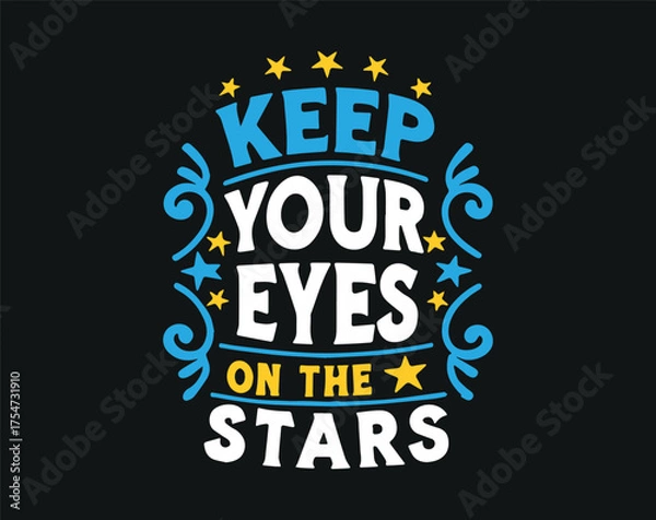 Fototapeta Typographic t-shirt design with some variants of motivational quotes