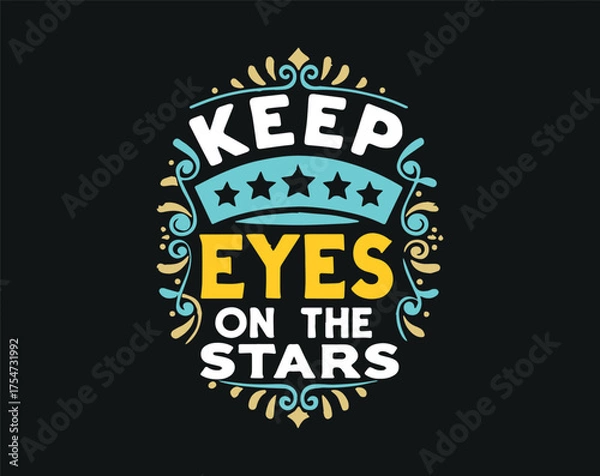 Obraz Typographic t-shirt design with some variants of motivational quotes