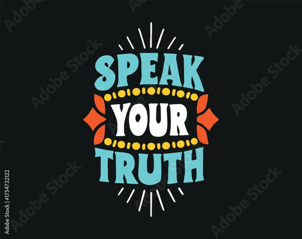 Fototapeta Typographic t-shirt design with some variants of motivational quotes