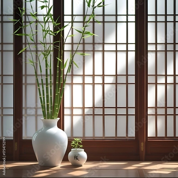 Obraz white vase with flowers