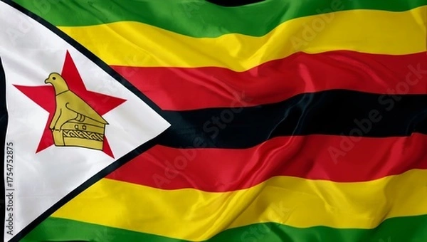 Fototapeta Zimbabwe Flag 