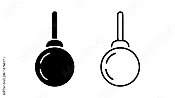 Fototapeta Frying pan icon with transparent background