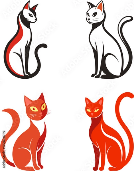 Obraz Logo cat