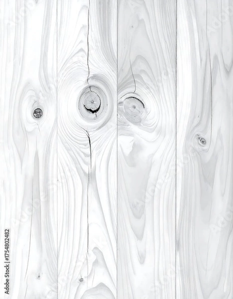 Obraz White wood plank texture