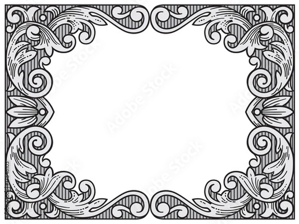 Obraz Ornate frame vector