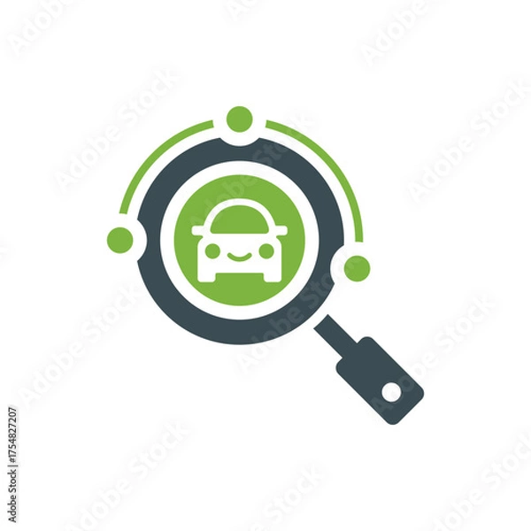 Fototapeta Car Tracker Logo