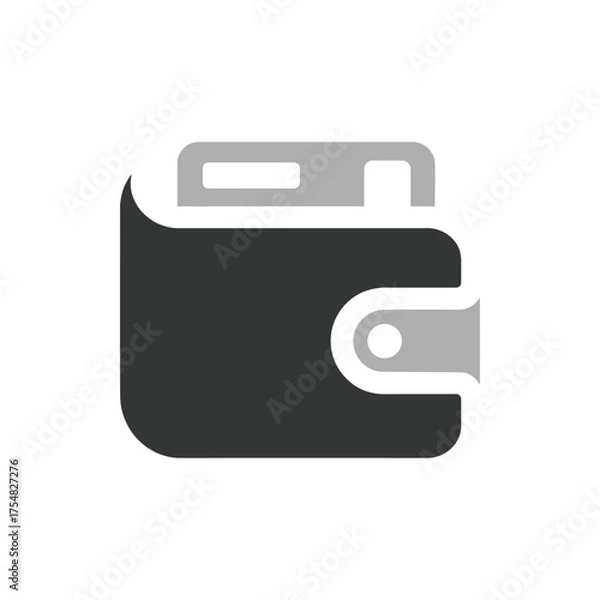 Fototapeta Wallet Dollar Logo
