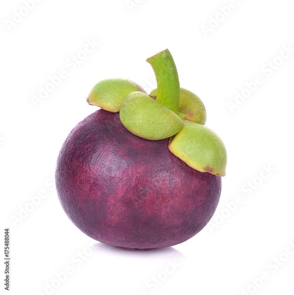 Fototapeta mangosteen  on white background.