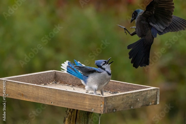 Fototapeta bird on a wire