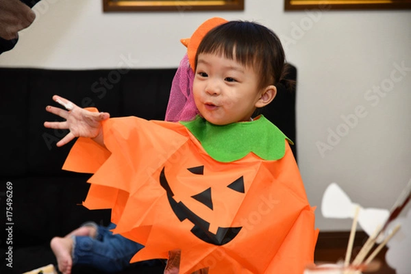 Obraz ハロウィンのコスチュームを来た子供