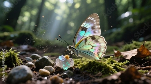 Obraz butterfly on a flower